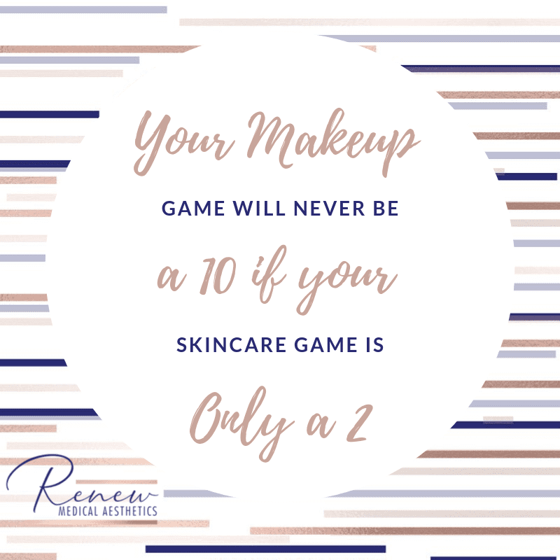 your makeup game saying